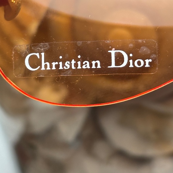 Christian DIOR Vintage PILOT 33Y 120 Orange Tinted Sunglasses Made in Austria - Picture 7 of 16